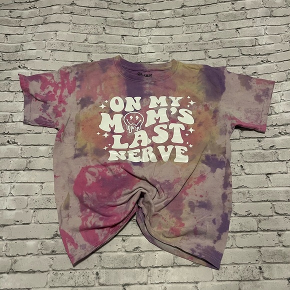 Tie Dye Girls Short Sleeve Shirt Size Medium - Picture 1 of 6